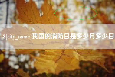 泗洪我国的消防日是多少月多少日