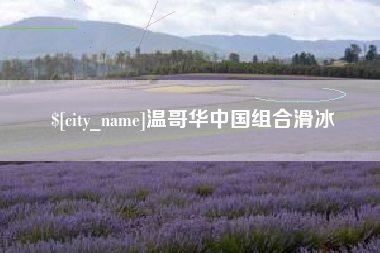 泗洪温哥华中国组合滑冰