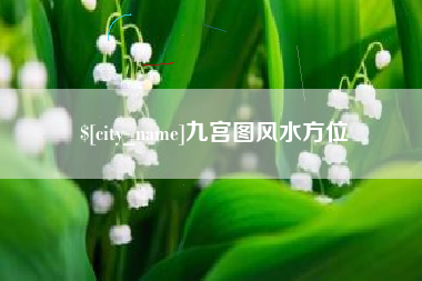 泗洪九宫图风水方位