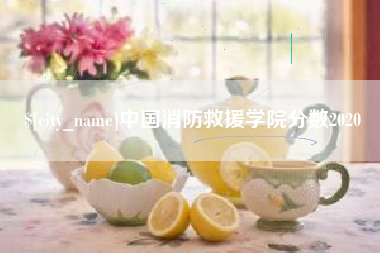 泗洪中国消防救援学院分数2020