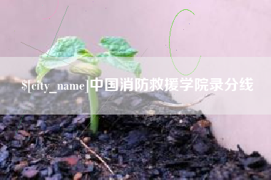 泗洪中国消防救援学院录分线