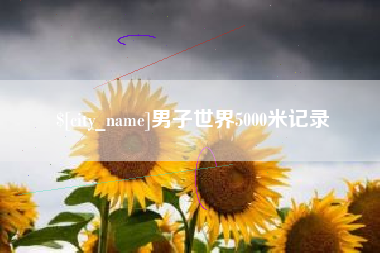泗洪男子世界5000米记录