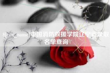 泗洪中国消防救援学院辽宁省录取名单查询