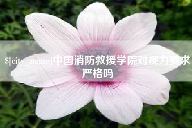 泗洪中国消防救援学院对视力要求严格吗