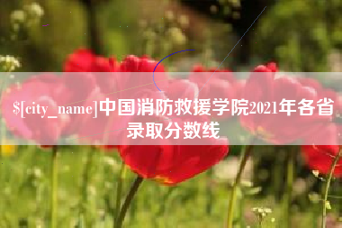 泗洪中国消防救援学院2021年各省录取分数线