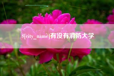 泗洪有没有消防大学