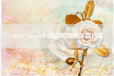 泗洪中国消防救援学院日常