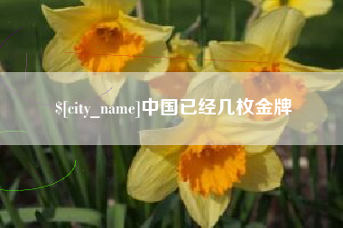 泗洪中国已经几枚金牌