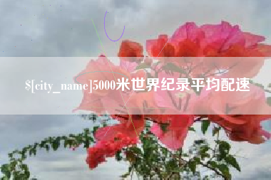 泗洪5000米世界纪录平均配速