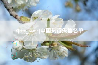 泗洪中国执行失信名单
