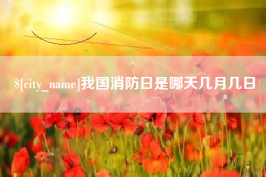 泗洪我国消防日是哪天几月几日