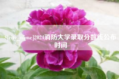 泗洪2024消防大学录取分数线公布时间