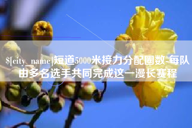 泗洪短道5000米接力分配圈数-每队由多名选手共同完成这一漫长赛程