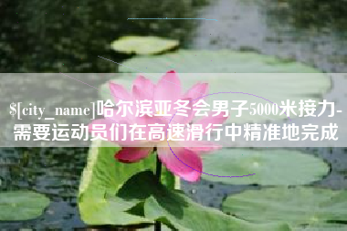 泗洪哈尔滨亚冬会男子5000米接力-需要运动员们在高速滑行中精准地完成