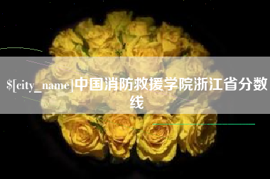 泗洪中国消防救援学院浙江省分数线