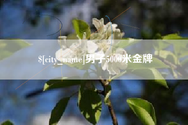 泗洪男子5000米金牌