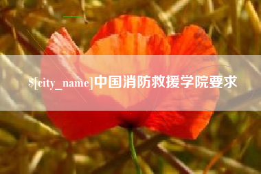 泗洪中国消防救援学院要求
