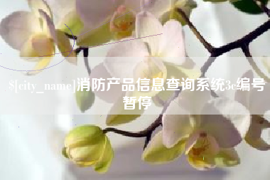 泗洪消防产品信息查询系统3c编号暂停