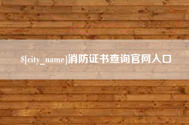 泗洪消防证书查询官网入口