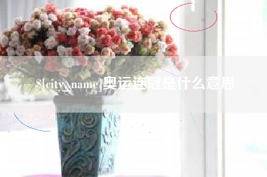 泗洪奥运连冠是什么意思