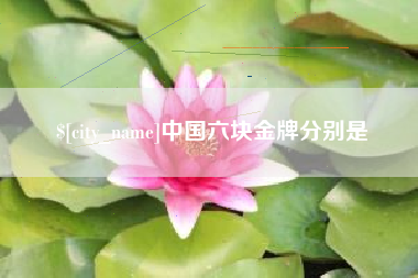 泗洪中国六块金牌分别是