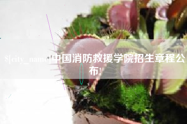 泗洪中国消防救援学院招生章程公布!