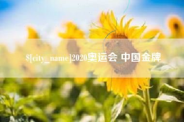 泗洪2020奥运会 中国金牌
